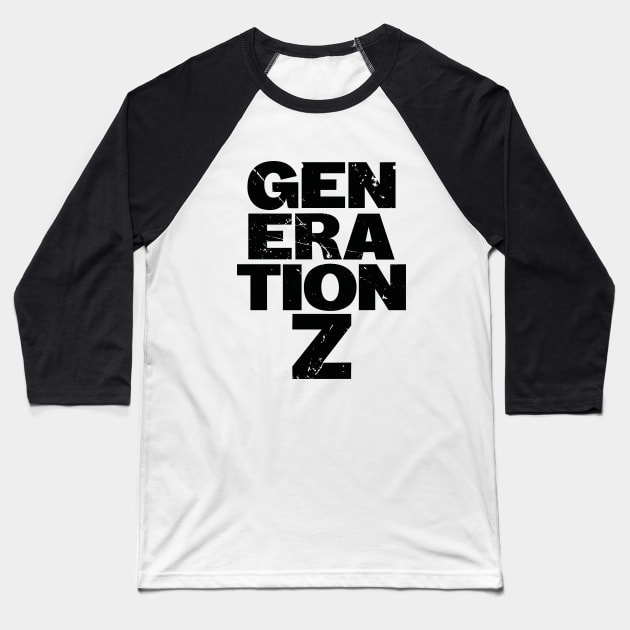 Generation Z (v2) Baseball T-Shirt by bluerockproducts